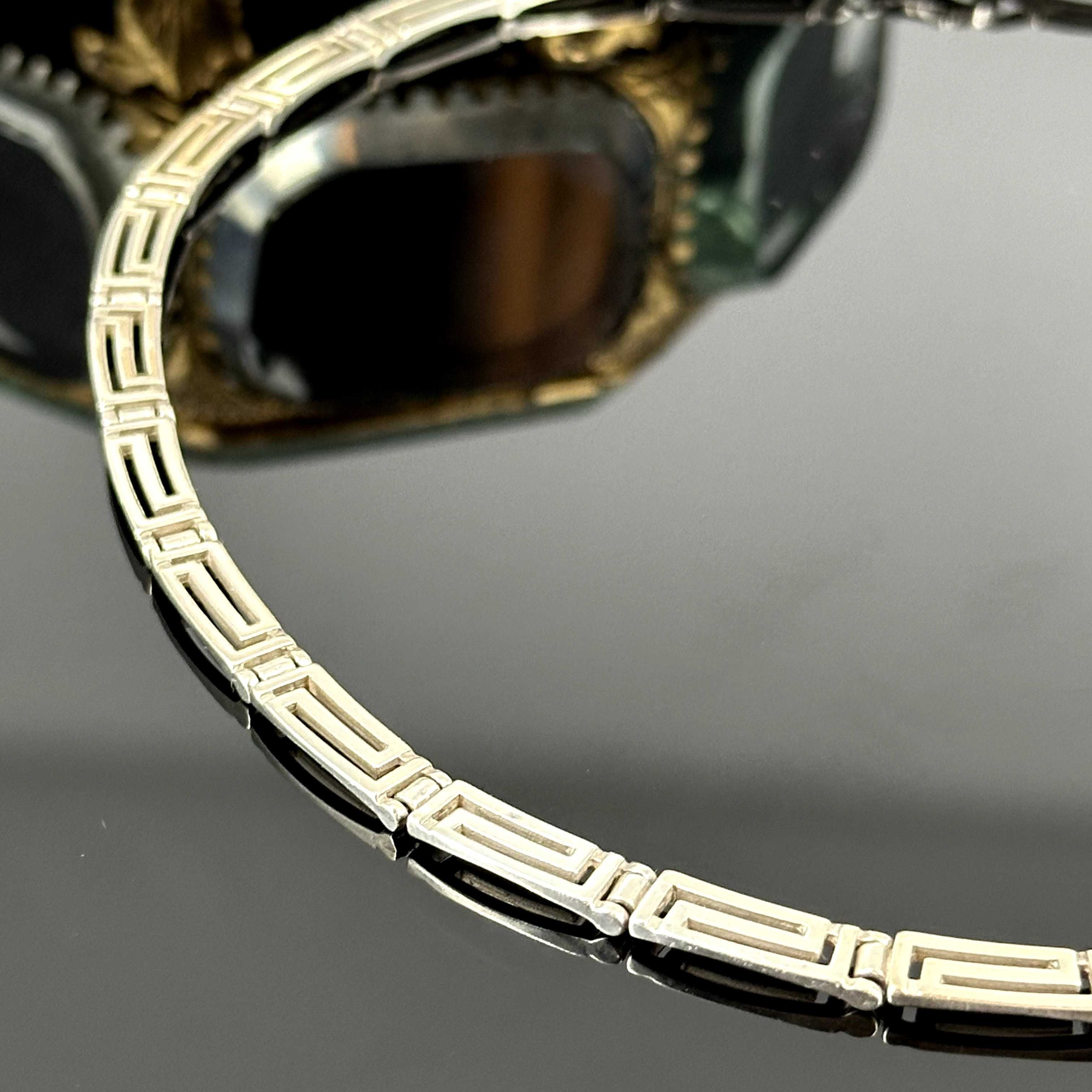 Srebro - Srebrny naszyjnik Versace - próba srebra 925.