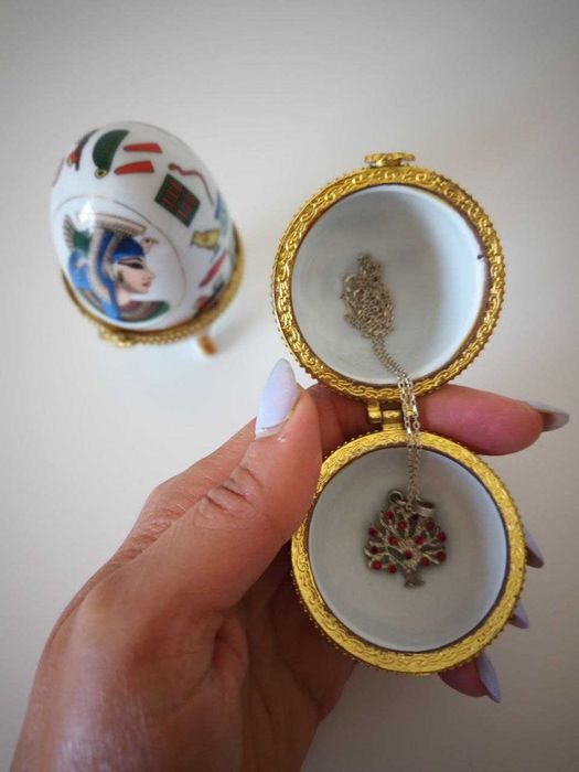 Rainha Egípcia Cleópatra 2 Caixas de Jóias