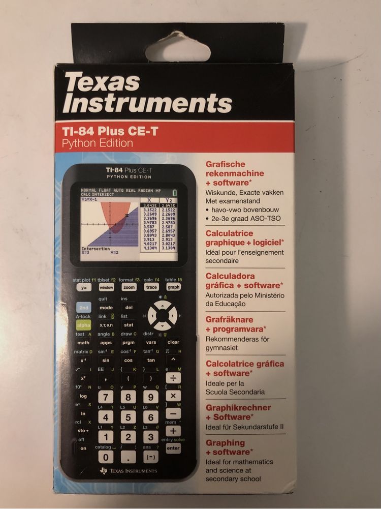 Calculadora Texas Instruments TI-84 Plus CE-T Python Edition - NOVA