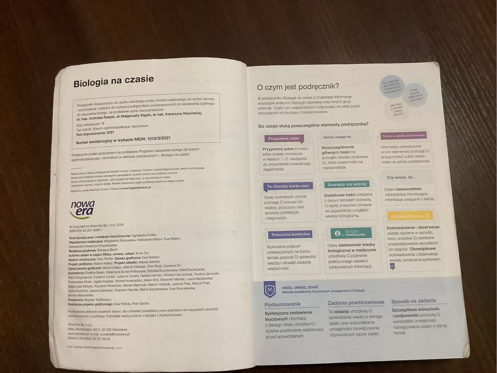 Biologia na czasie 3, podręcznik Liceum, Nowa Era