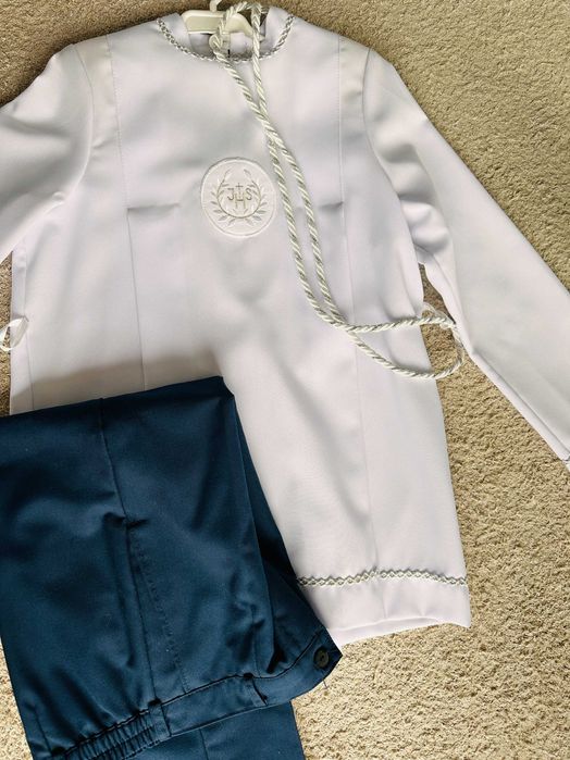 alba komunijna dla chłopca + spodnie