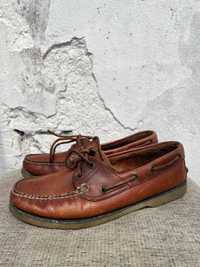mokasyny buty żeglarskie męskie skórzane vintage (top sider) 40,5
