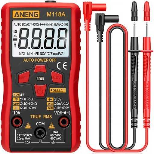 Uniwersalny miernik elektryczny prądu multimetr cyfrowy aneng M118A