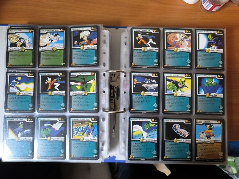 Karty Dragon Ball Z CCG SCORE niemal kompletna World Games saga 1-201
