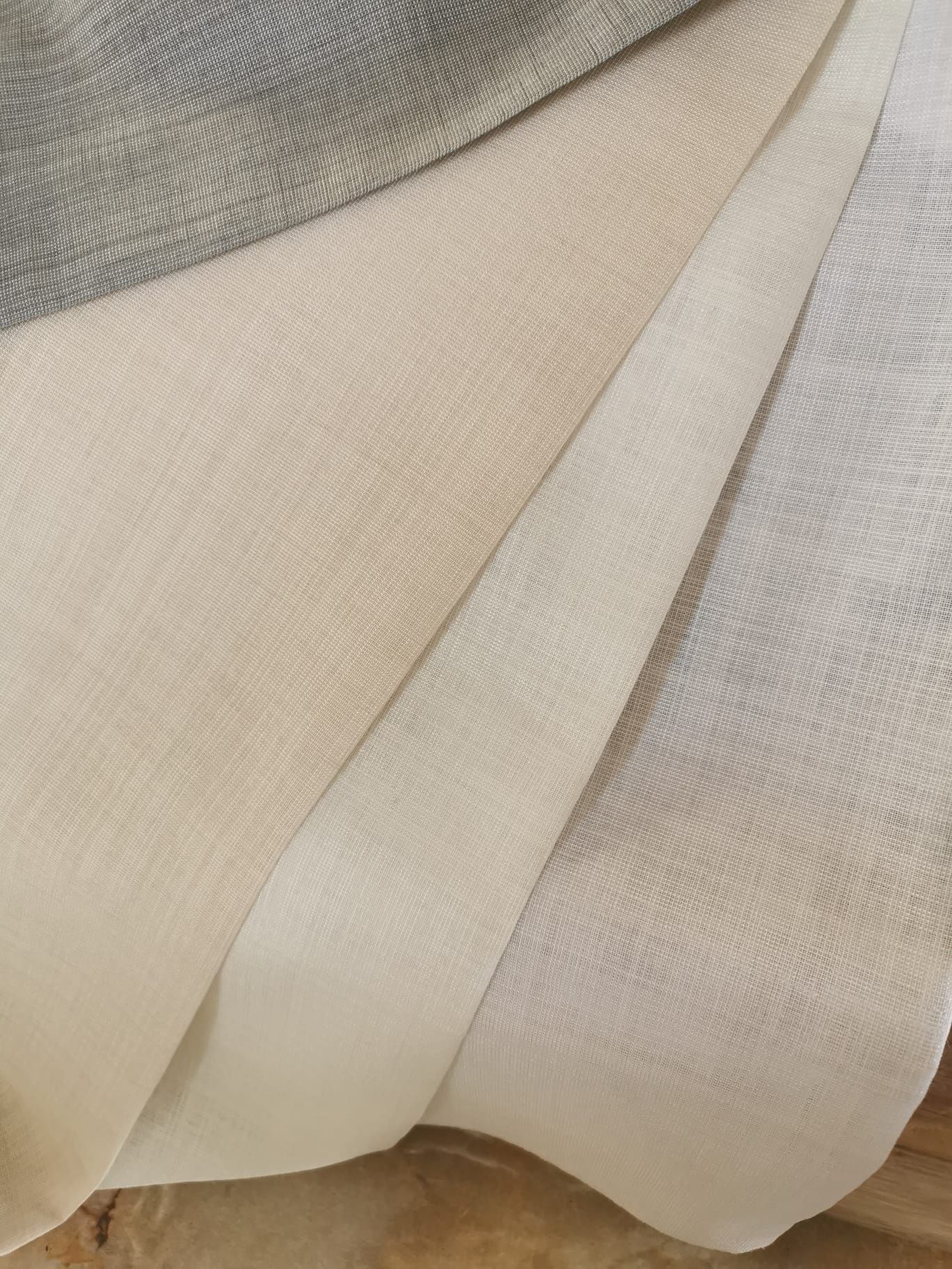 Cortinados de onda perfeita
