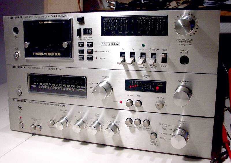 Усилитель Telefunken CA-10 Stereo, стильный, мощный, 2x75Вт,