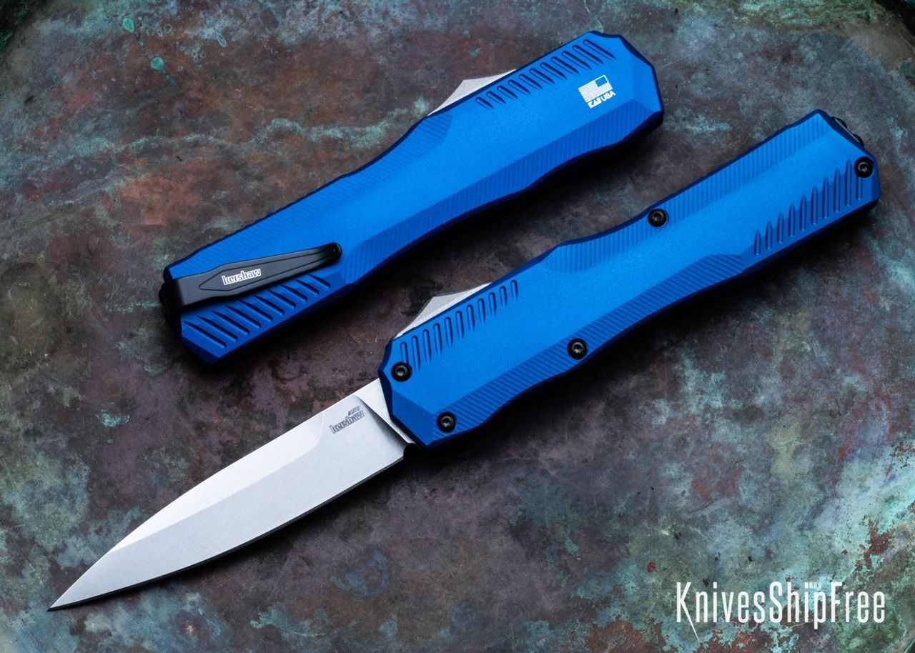 Nóż sprężynowy Kershaw Livewire - Blue, MagnaCut. Nowy
