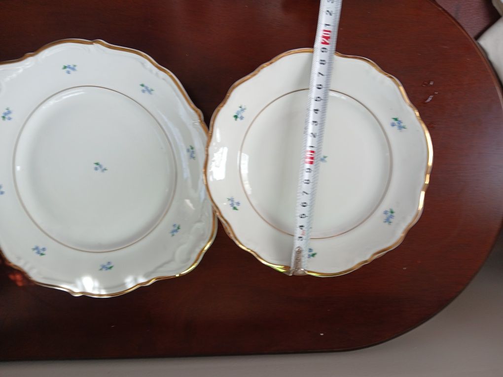 PRL komplet deserowy Wałbrzych 6 plus 1 Stara piękna porcelana