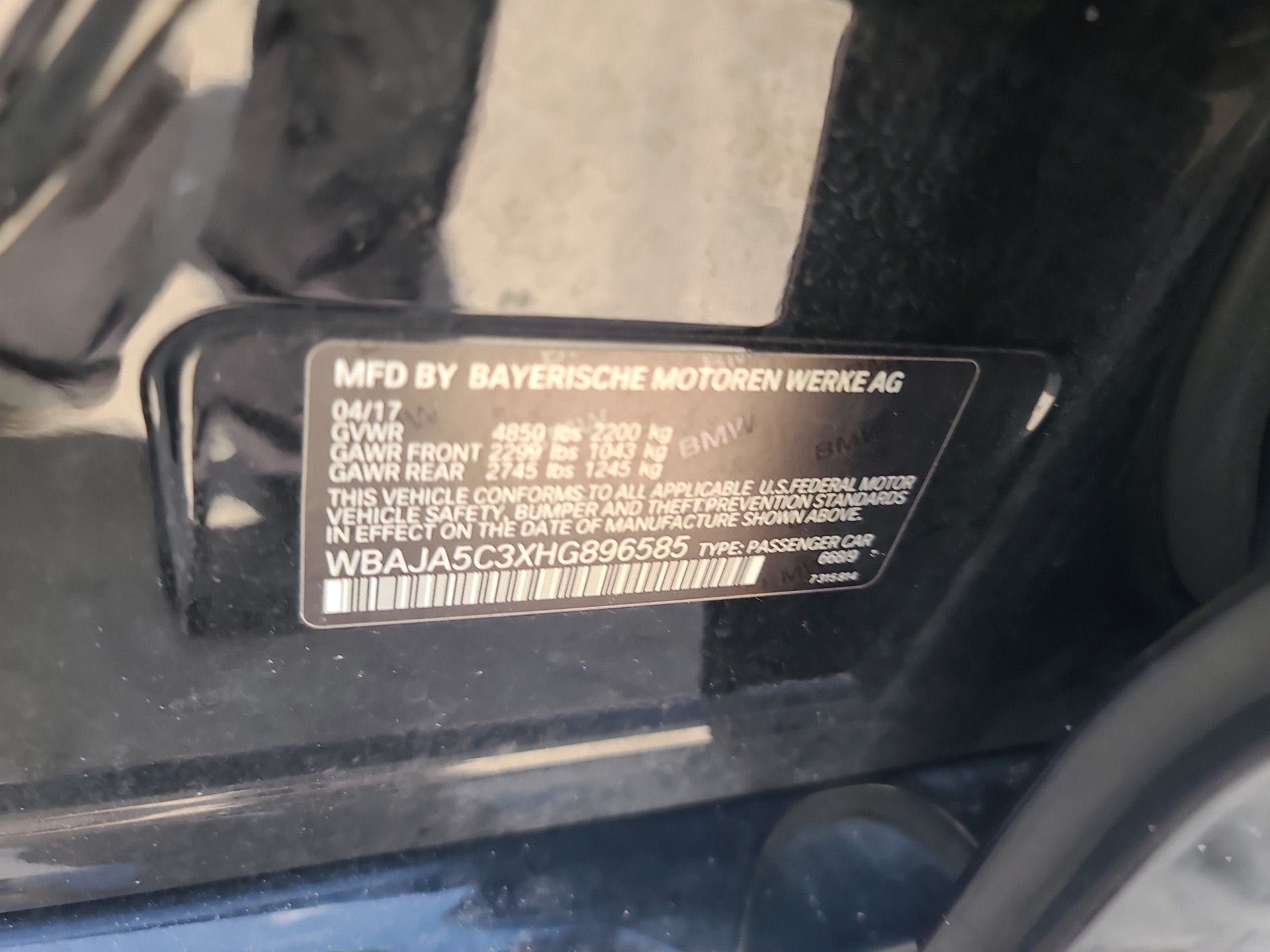 Разборка BMW 5' G30 БМВ 5 Г30