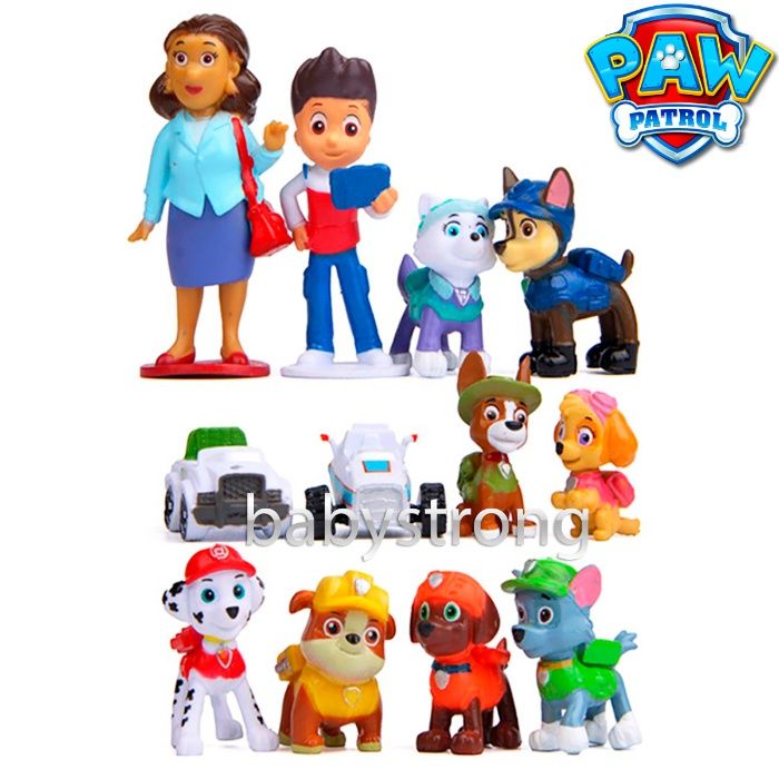 Набор детских фигурок Щенячий патруль 12 шт 4-8 см Paw Patrol Игрушки