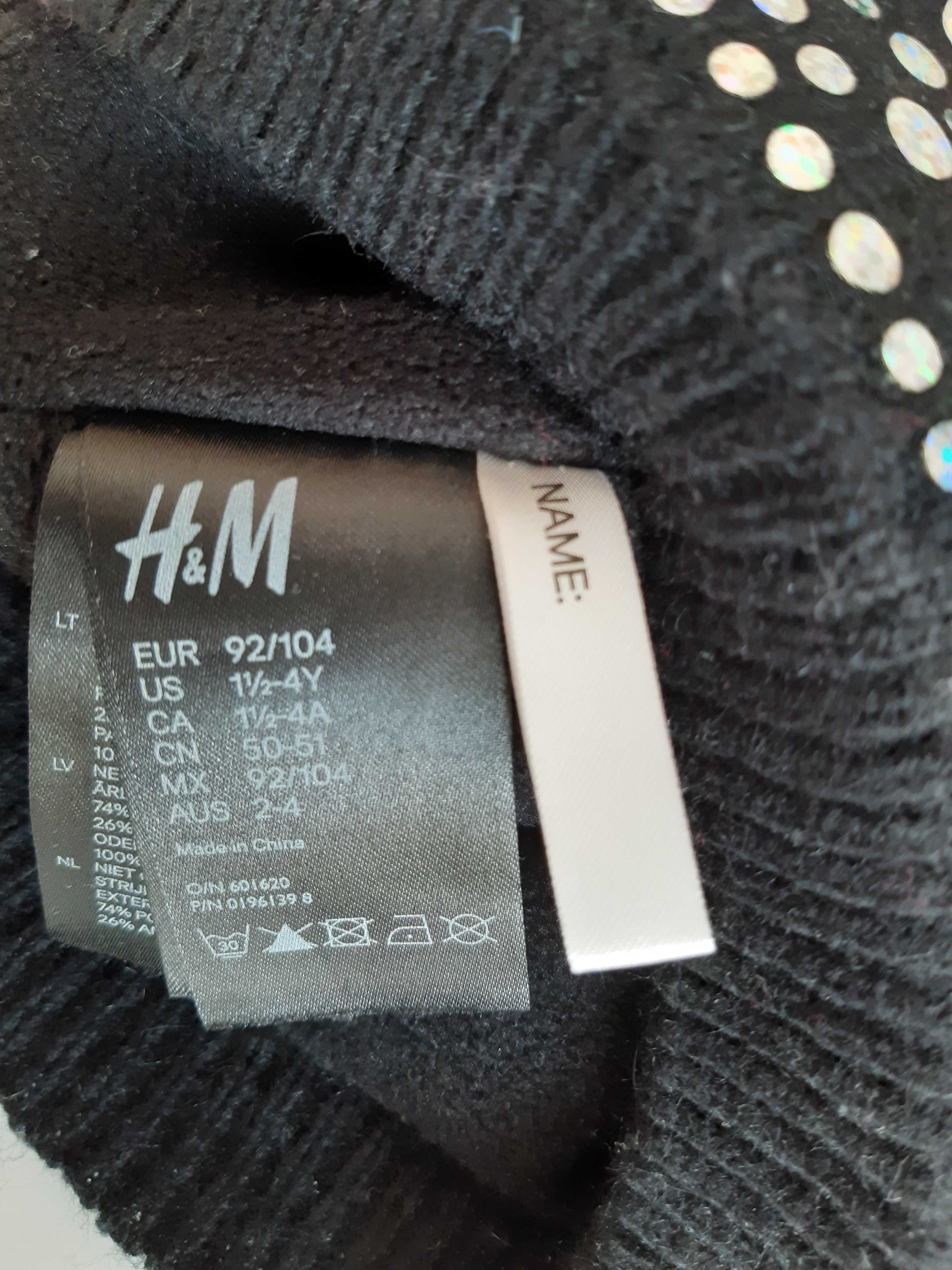 H&M czapka dziewczęca na polarku roz. 92/104 (1,5-4 lat)