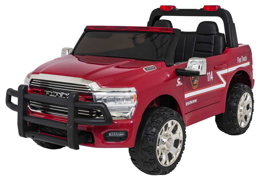 Straż Pożarna Pojazd RAM 3500 na Akumulator Czerwony