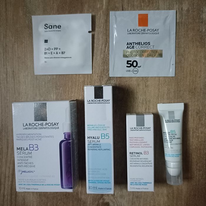 Косметичка набір сиворотки La Roche Posay Hyalu Retinol Mela spf маска