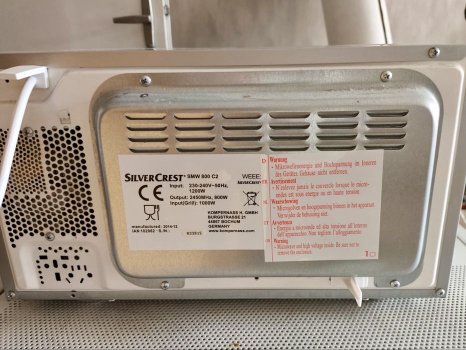 Mikrofalówka SilverCrest SMW 800C2 kuchenka mikrofalowa