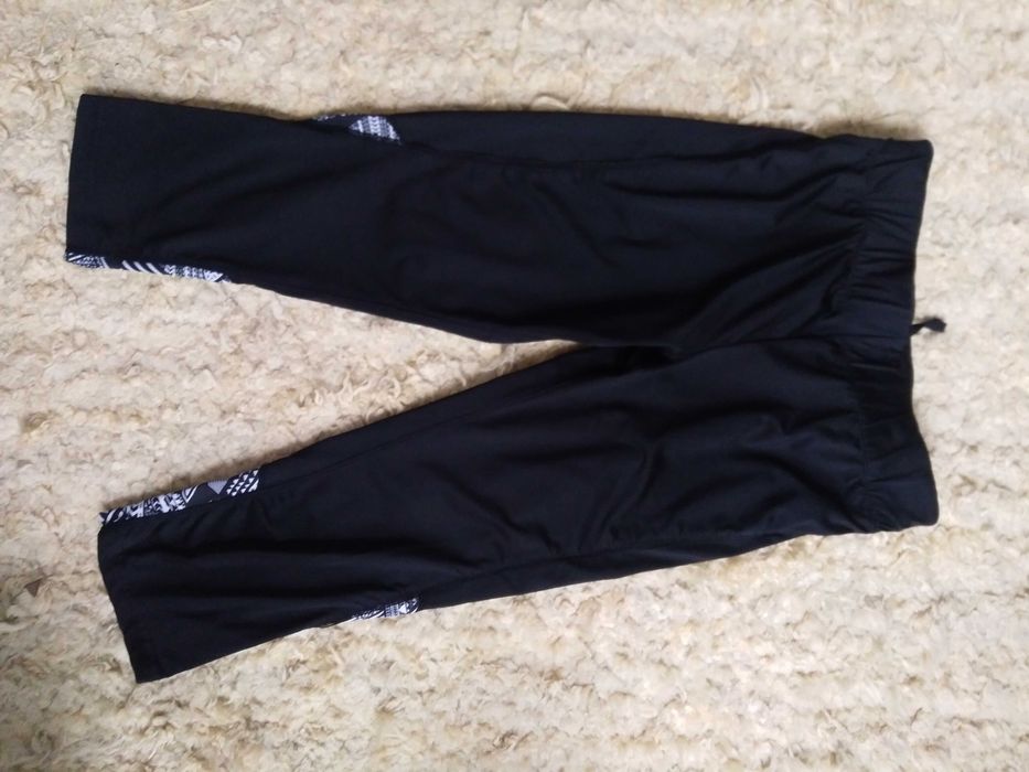 Legginsy sportowe getry damskie czarne biegania rower rozmiar S