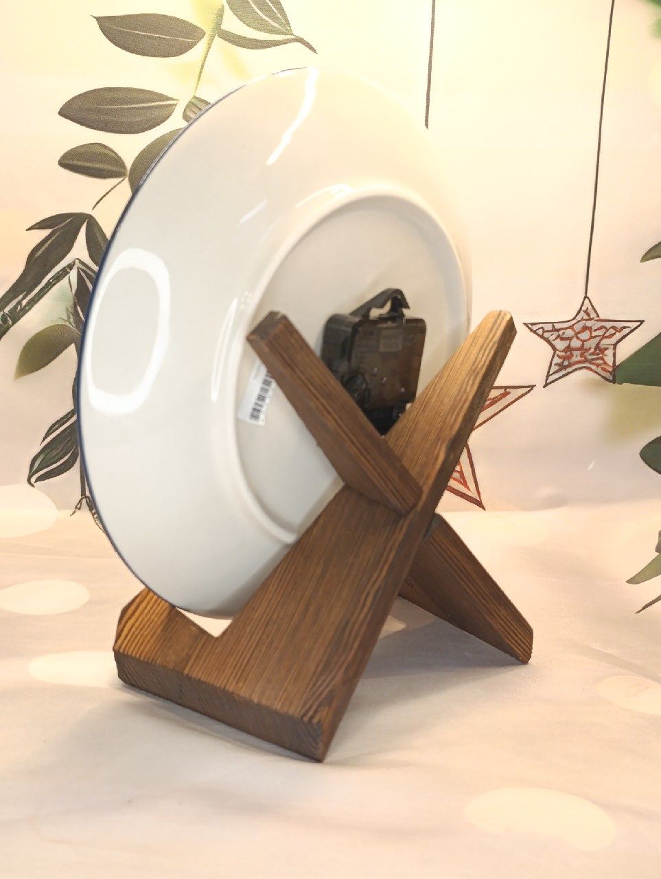 *Zegar wiszący ceramiczny ścienny 25 cm cichy  Bolesławiec unikat