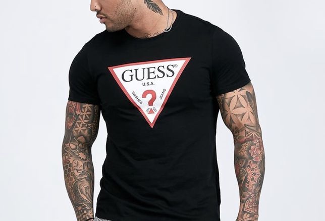 Мужская футболка Guess свитшот худи спортивный костюм шорты Moncler Ck