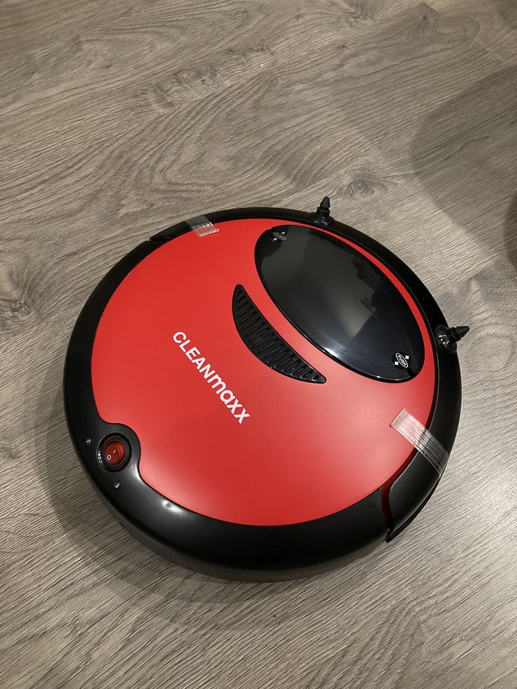 Робот-пилосос CLEANmaxx 2в1 червоно-чорного кольору (Німеччина)