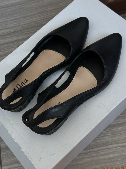 Балетки з відкритою пяткою