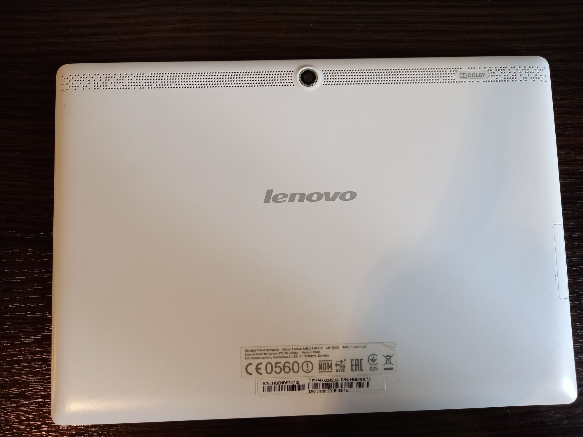 Планшет Lenovo Tab 2 A10-70F Леново