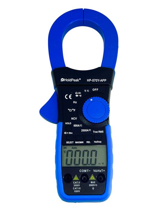 miernik cęgowy HP-570C-APP 1000A AC/DC z bluetooth