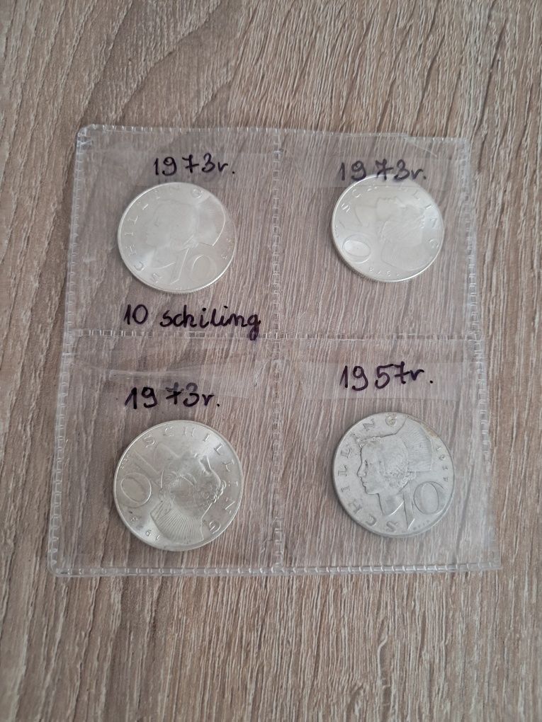 10 schilling monety