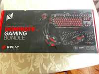 Bundle gaming NPLAY Dominate 4.0 Teclado, Auscultadores, Rato E Tapete