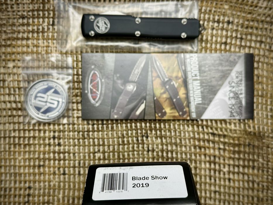 Нож Microtech Ultratech Bayonet Blade Show 2019 Silver Coin Limited