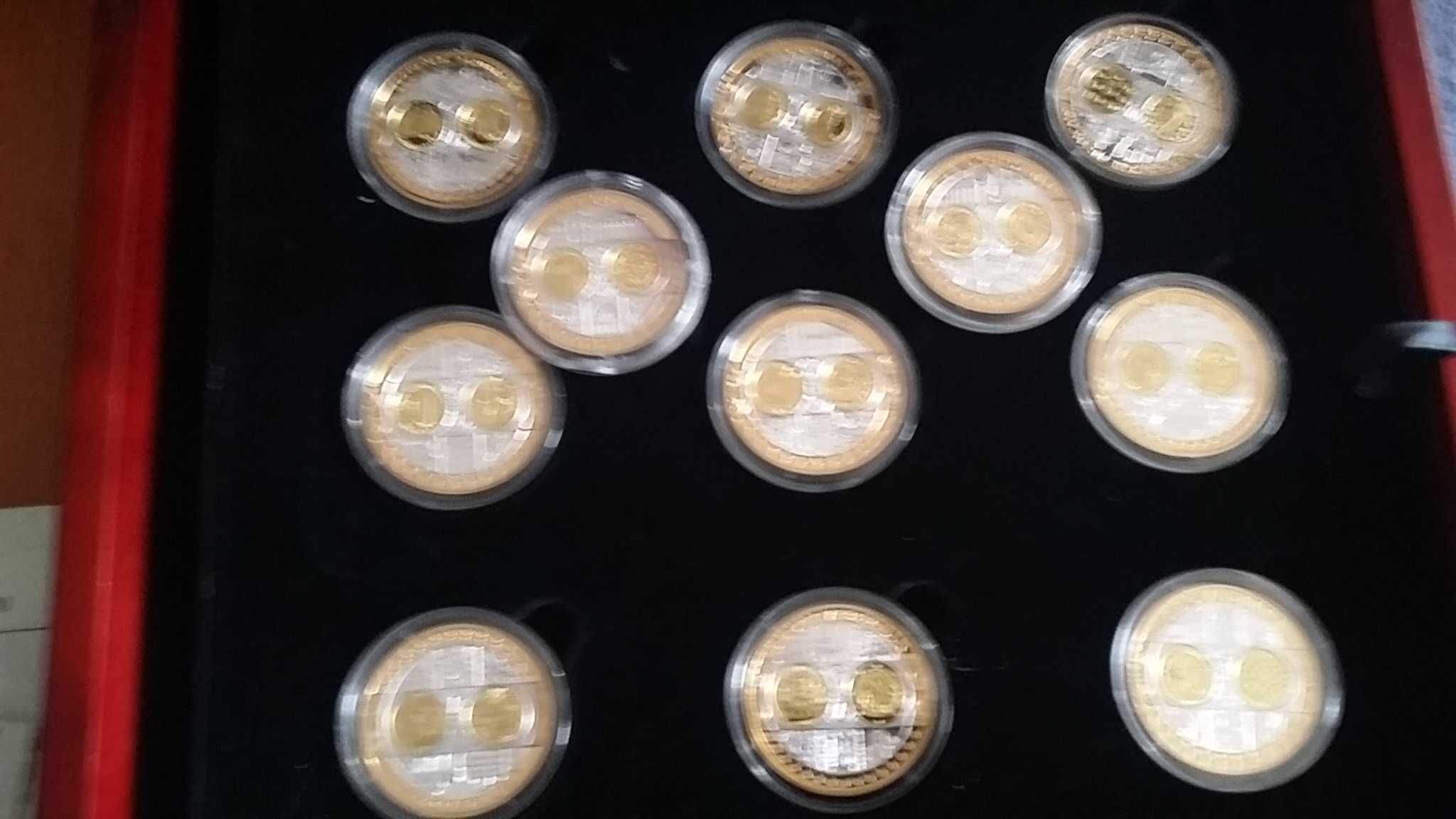 Monety, numizmaty WspólnaWalutaEuro,  srebro Ag999, zestawy po 20 szt.