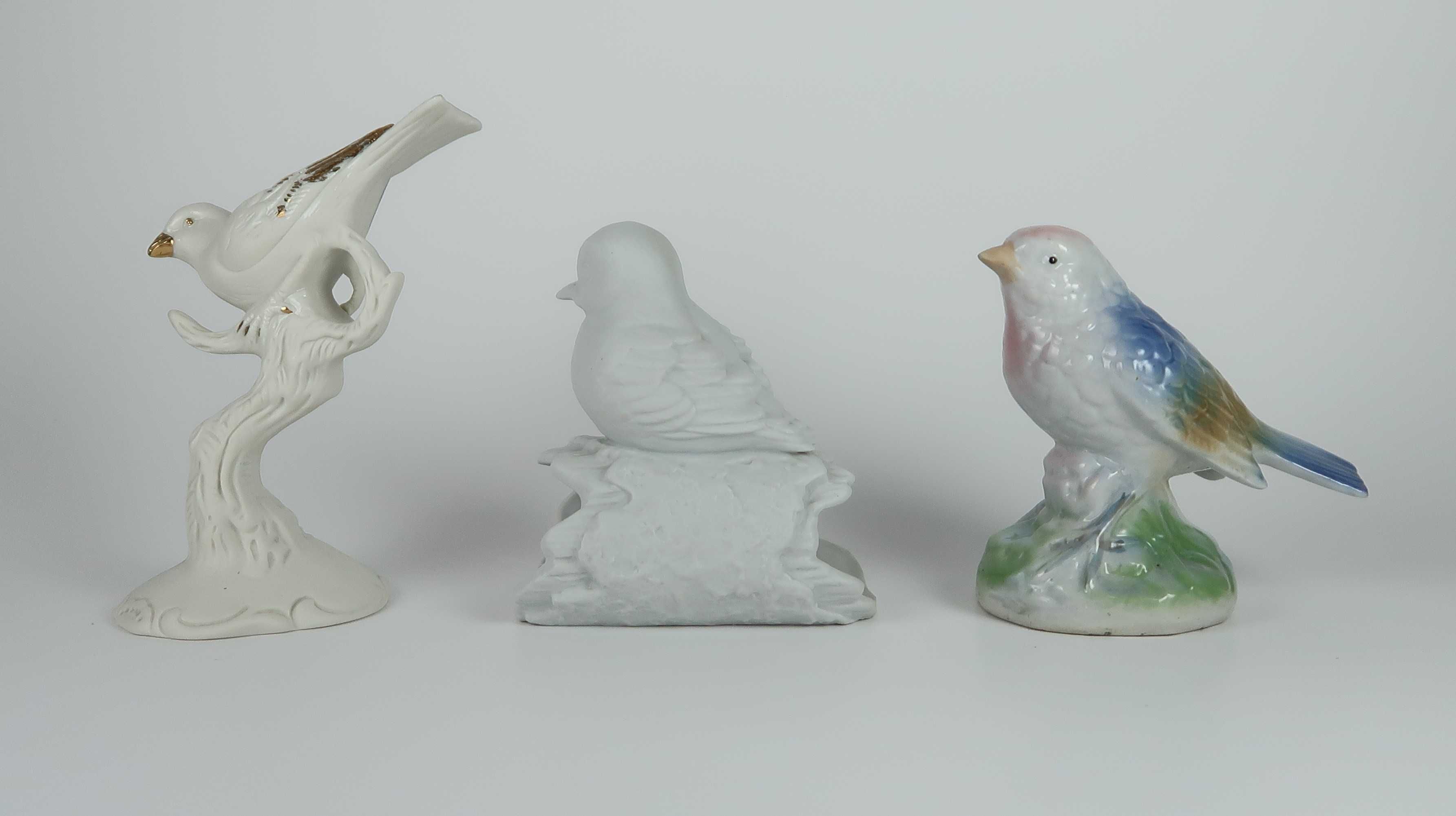 6 Figuras Pássaros em cerâmica