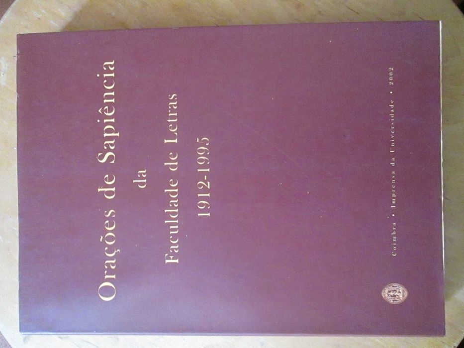 Orações de sapiência da Faculdade de Letras de Coimbra 1912|1995