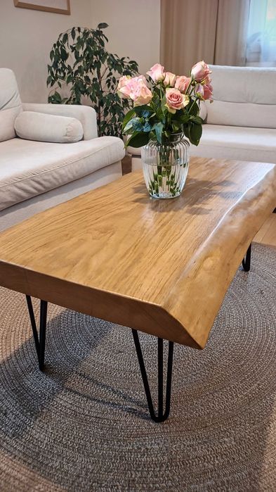 Stolik kawowy dębowy monolit