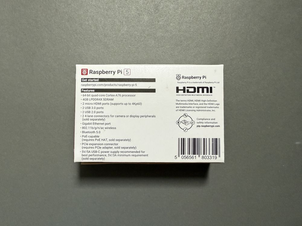 Raspberry pi 5 4Gb НОВЫЕ