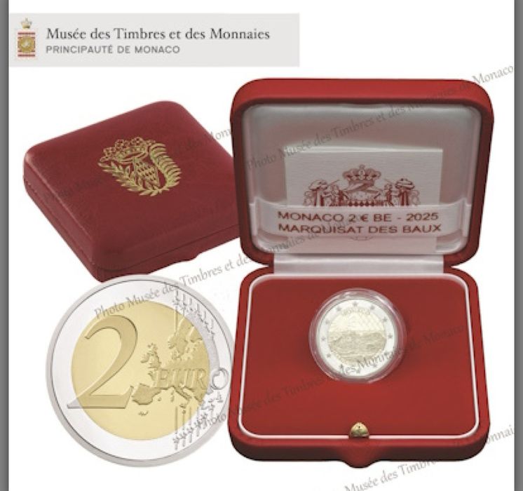 Moeda proof Mónaco 2025 - Marquisat des Baux