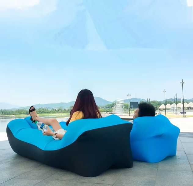 Lazy bag sofa materac na powietrze dmuchany fotel łóżko na plażę xxl