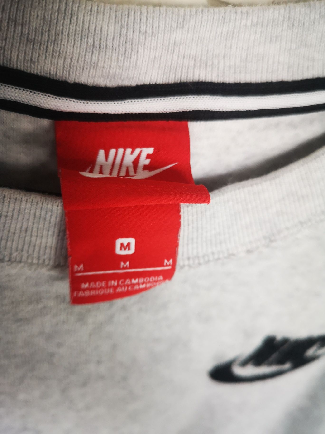 Nike szara bluza vintage wkładana przez głowę bez kaptura S
