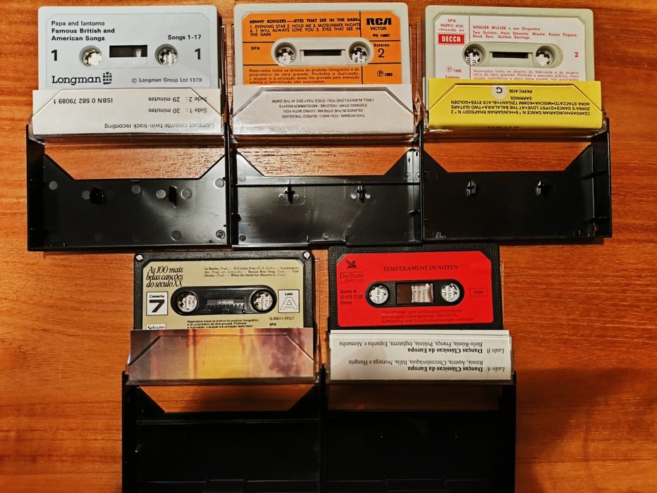 Pack best hits cassetes K7 de clássicos internacionais música vintage