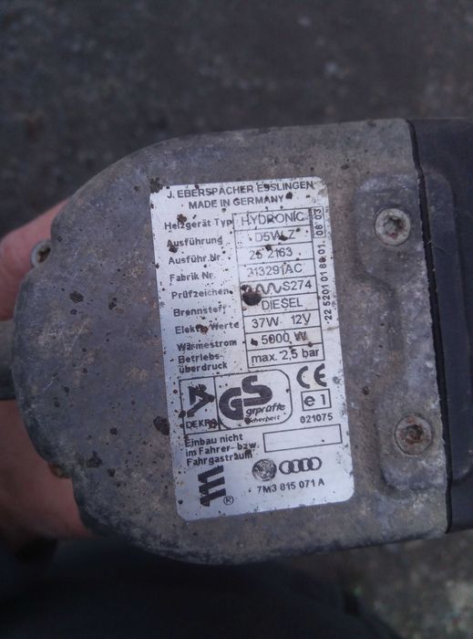 Dogrzewacz piec webasto Sharan galaxy volvo D5WZ