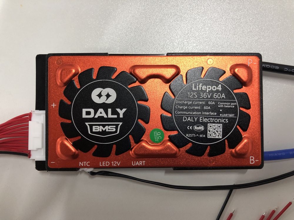 BMS Daly LiFePo4 12S 36V 60A