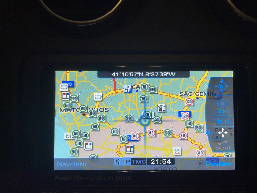 Audi navigation plus 2020 com radares em cartão