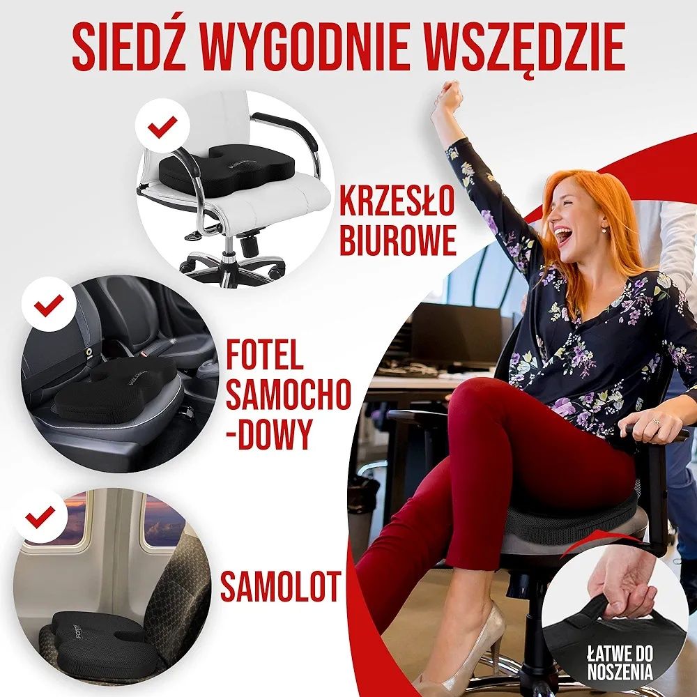 Fortem Poduszka na Krzesło, Poduszka Ortopedyczna