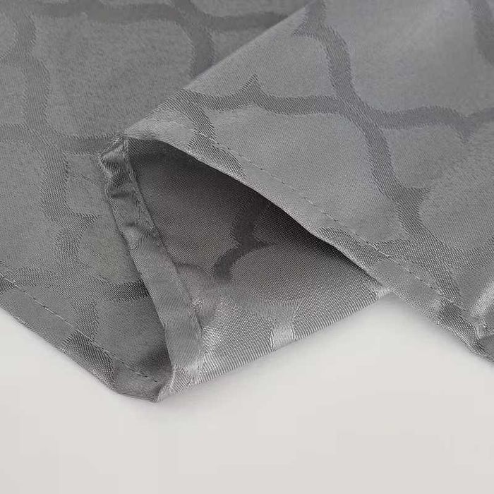 Szary obrus, do użytku codziennego lub świątecznych spotkań 140x300 cm