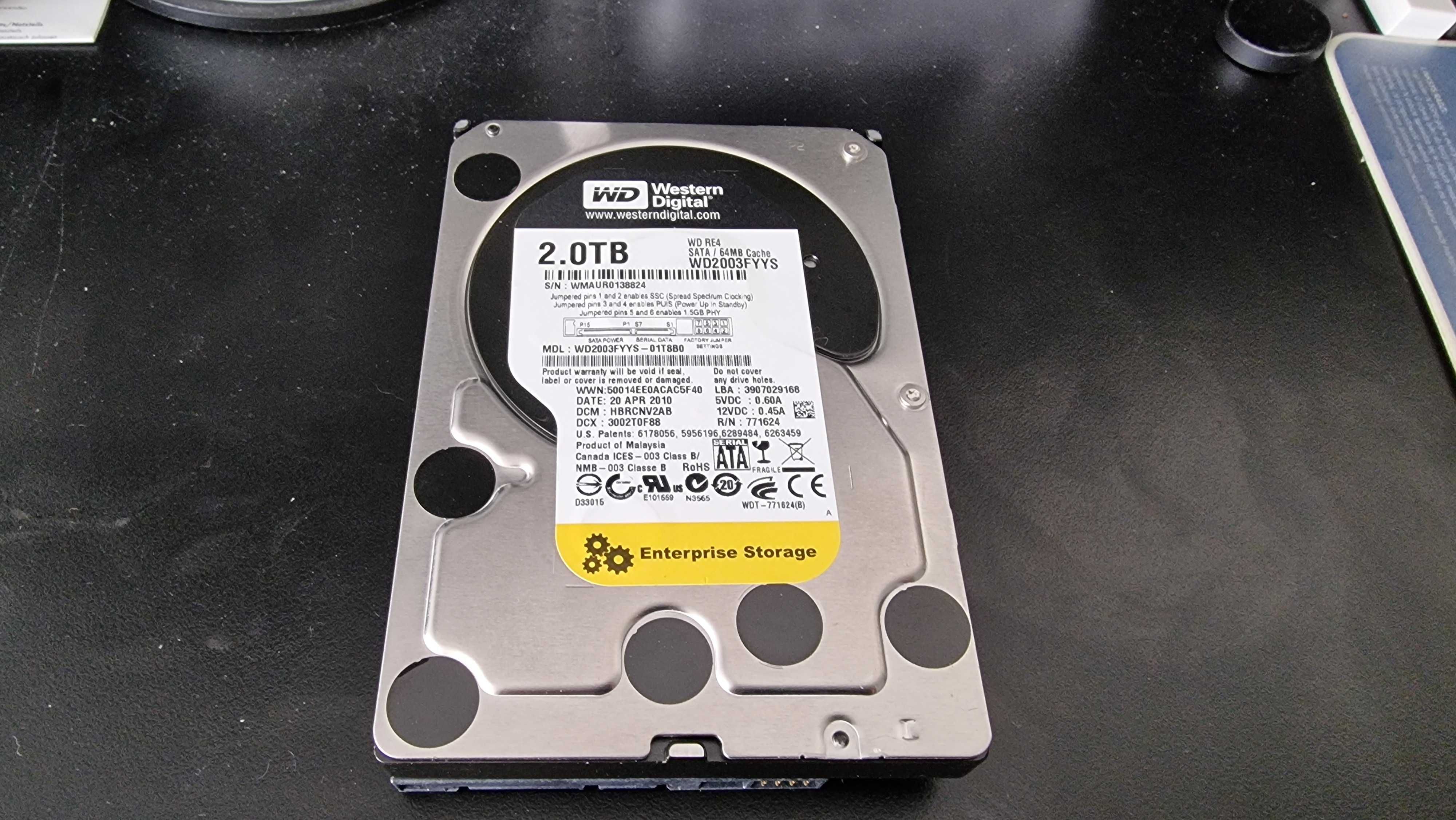 Dysk twardy HDD RE4 WD2003FYYS 2TB