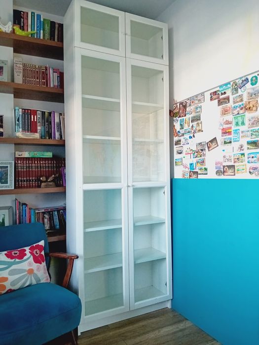 Szafka regał z nadstawką Ikea Billy Oxberg 238x80x30