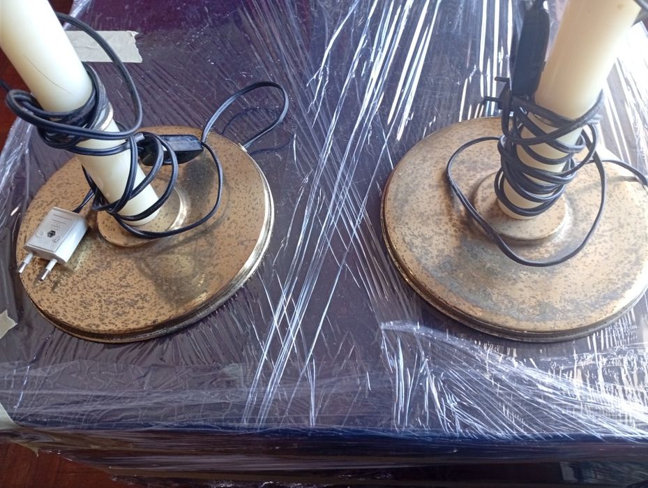 Par de candeeiros de mesa