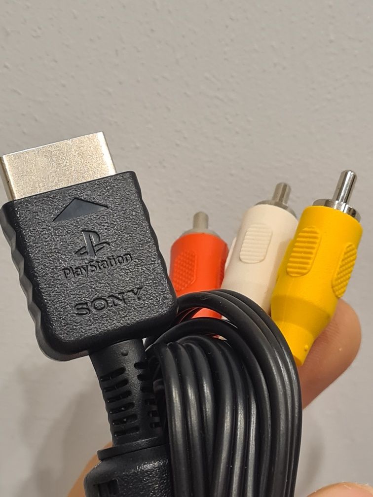 Oryginalny kabel Sony Playstation PSX PS2 PS3 av tv 2 3 telewizyjny