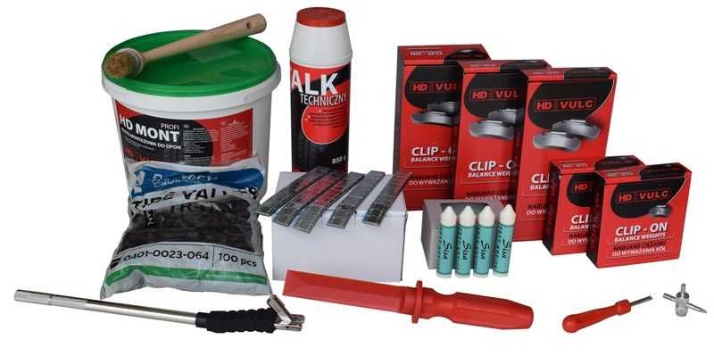 WULKANIZACJA Montażownica Wyważarka Inflator Podnośnik Akcesoria