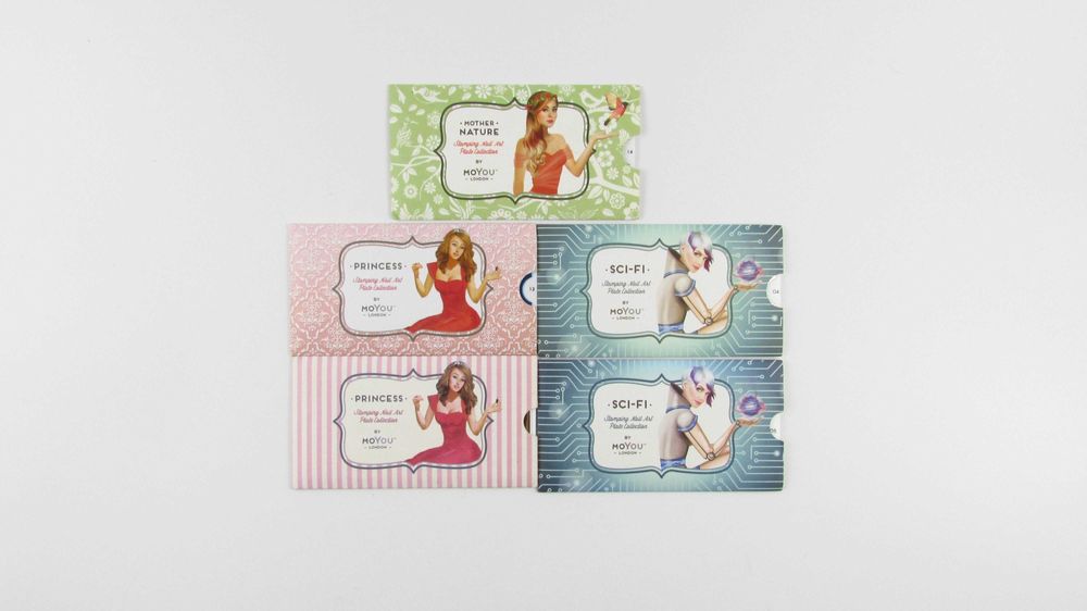 MOYOU - Szablony do stemplowania paznokci - Princess, Nature, SCI-FI