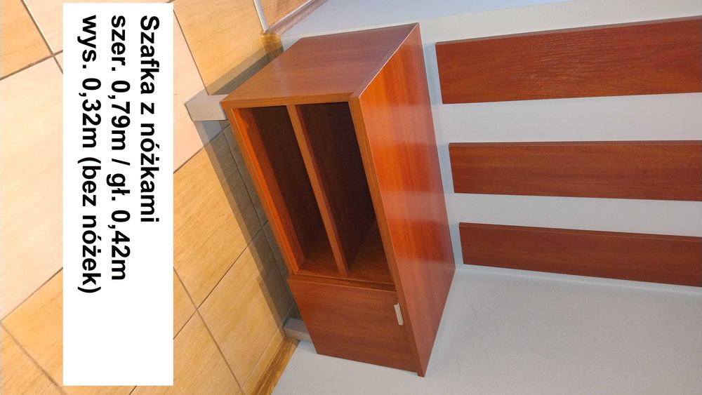 Meble przedpokój stan dobry, olcha miodowa, 4 szt