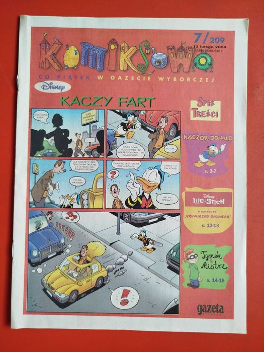 Komiksowo, komiks Gazeta Wyborcza, nr 7/209, 13 lutego 2004